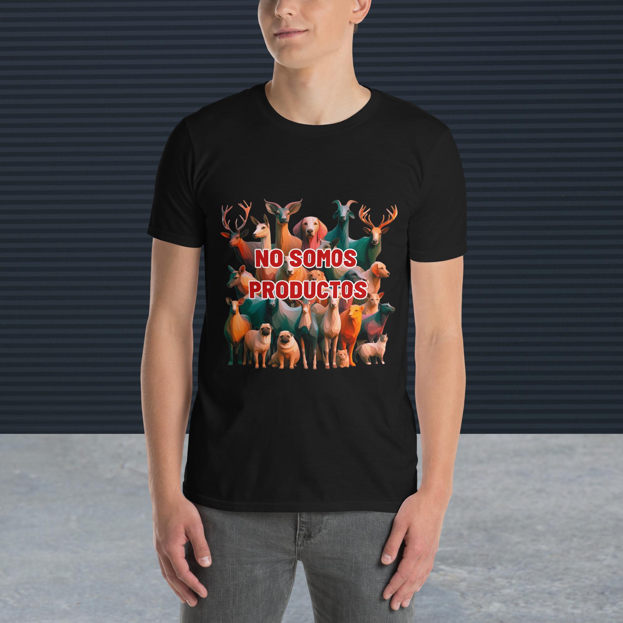 Camiseta "Los Animales NO Somos Productos" Manga Corta - Imagen 2