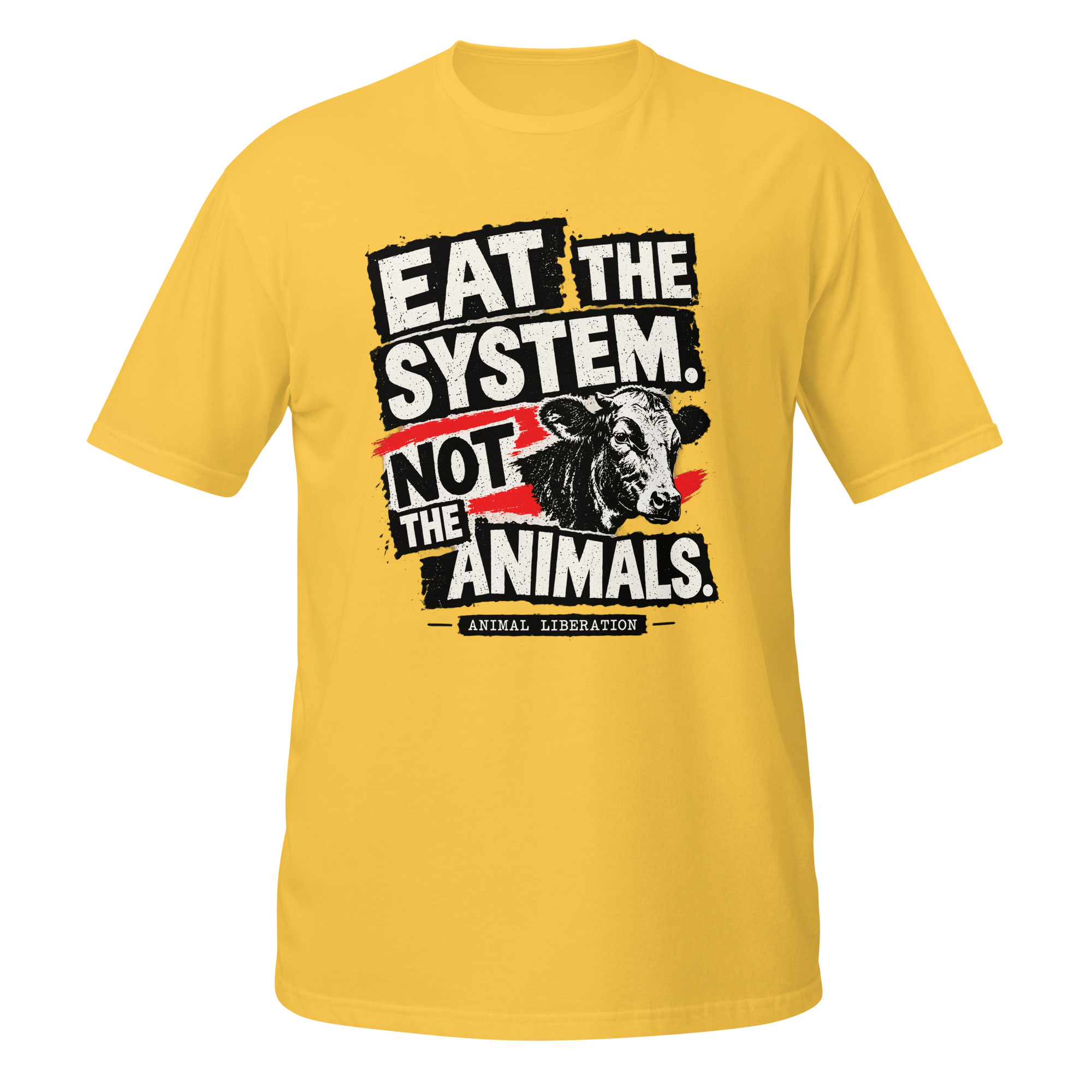 Camiseta Vegana de manga corta “Eat the System” – Camiseta revolución Animalista - Imagen 10