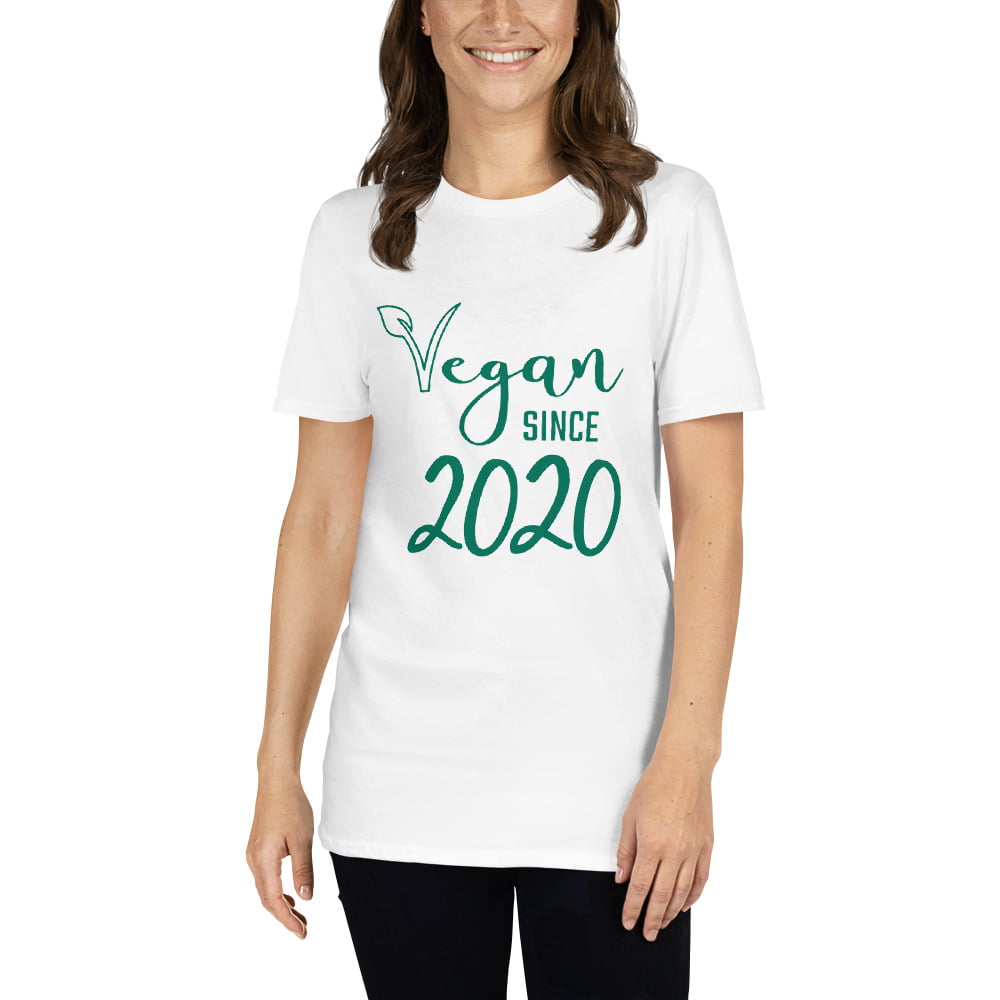 Camiseta unisex "Vegan since..." año personalizable - Imagen 4
