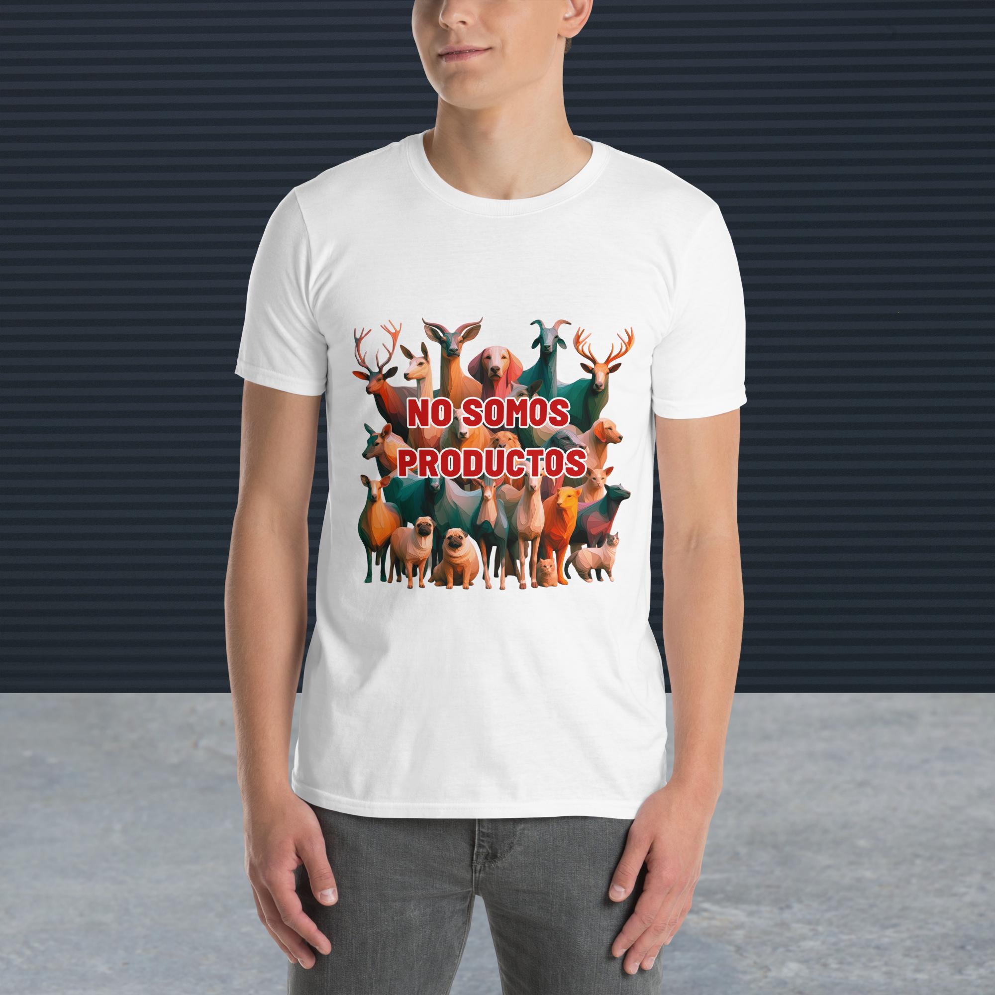 Camiseta "Los Animales NO Somos Productos" Manga Corta