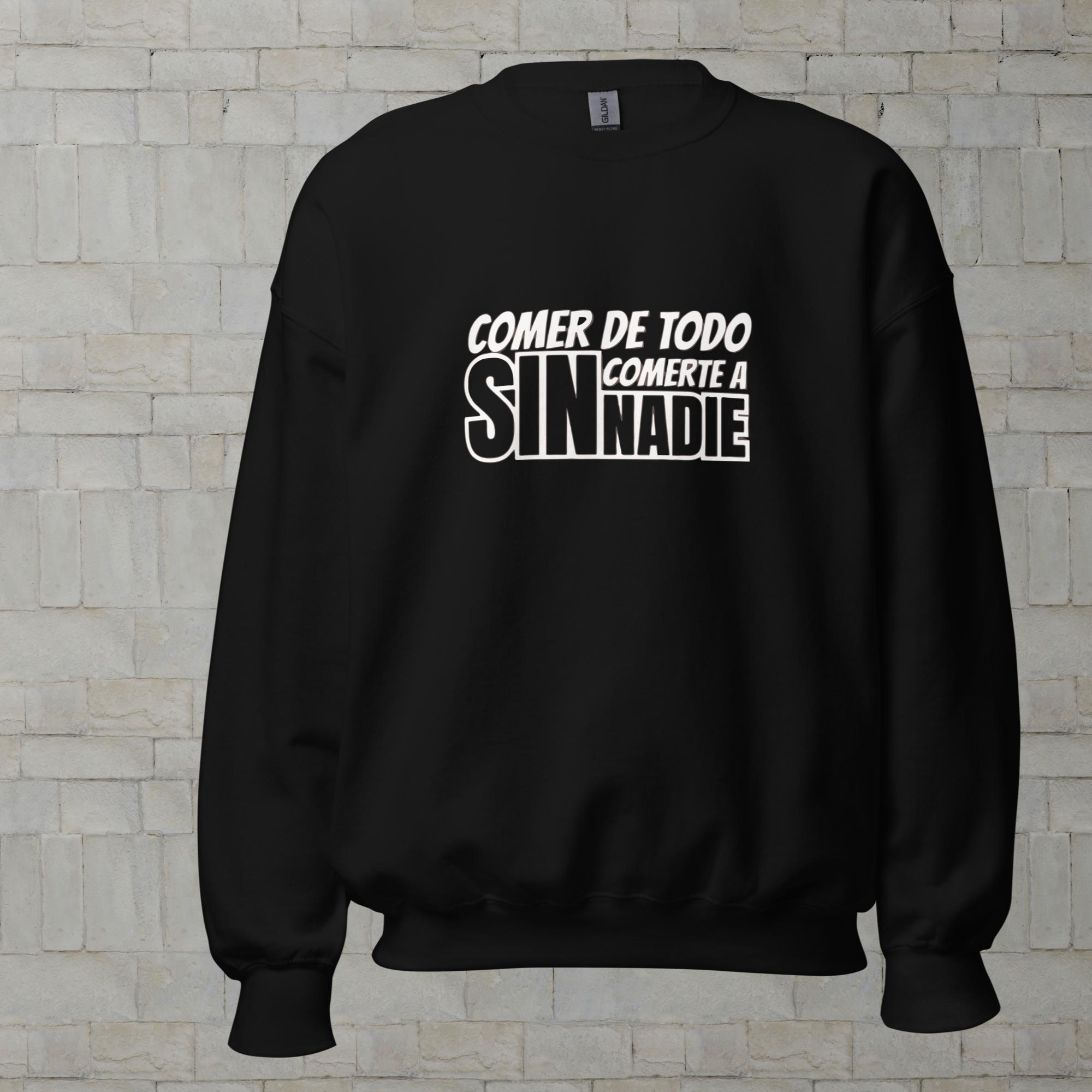 Sudadera Vegana Unisex "Comer de Todo sin Comerte a Nadie" - Imagen 2