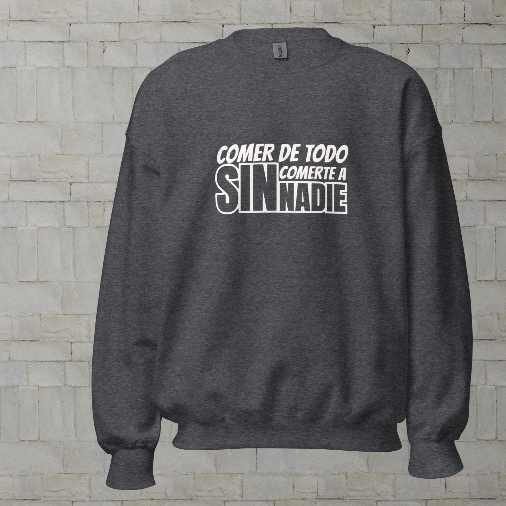 Sudadera Vegana Unisex "Comer de Todo sin Comerte a Nadie" - Imagen 3