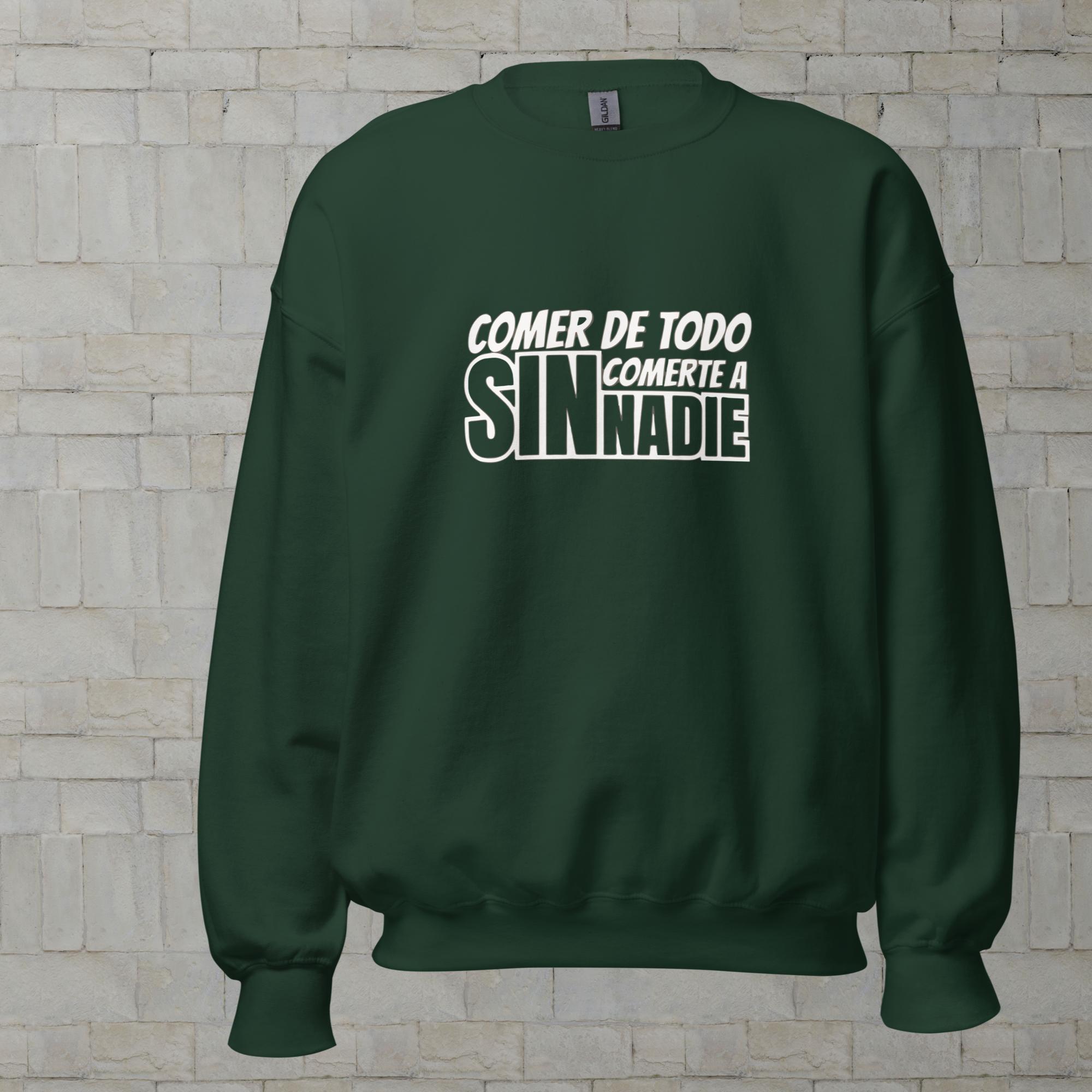 Sudadera Vegana Unisex "Comer de Todo sin Comerte a Nadie" - Imagen 5